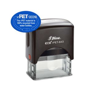 PET-843 ECO<BR>Self-Inking Stamp