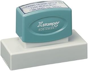 N24<br>Pre-Inked<br>Large Message Stamp<br>1-3/16" x 3-1/8"